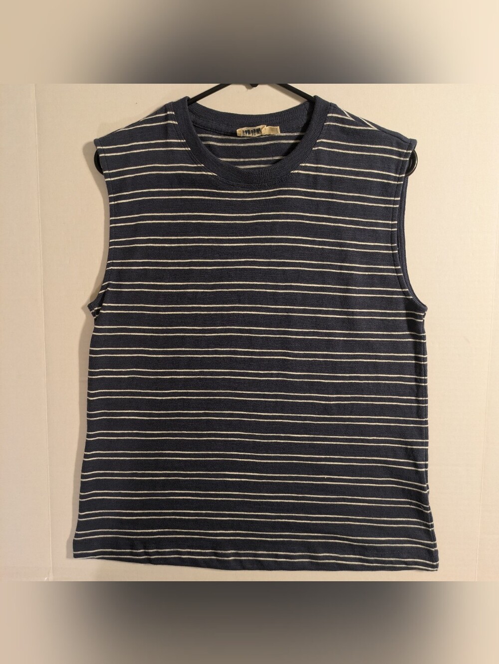 Faherty Navy & White Striped Sleeveless Tank- XS (NWOT)